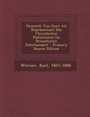 Heinrich Von Gent ALS Reprasentant Des Christli... [German] 1293849111 Book Cover
