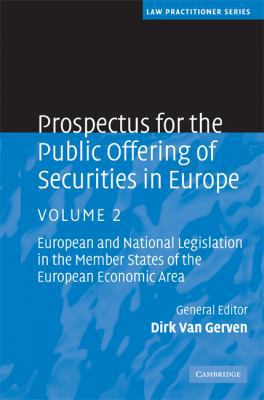 Prospectus for the Public Offering of Securitie... 0521880718 Book Cover