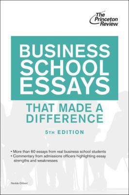 Business School Essays That Made a Difference, ... 0307945235 Book Cover