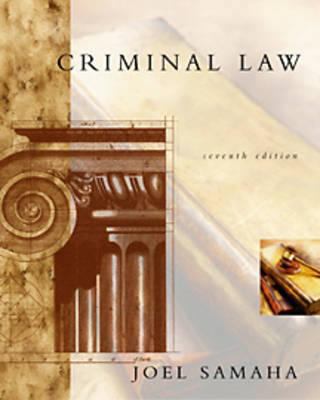 Criminal Law (Non-Infotrac Version ) [With CDROM] 0534563732 Book Cover