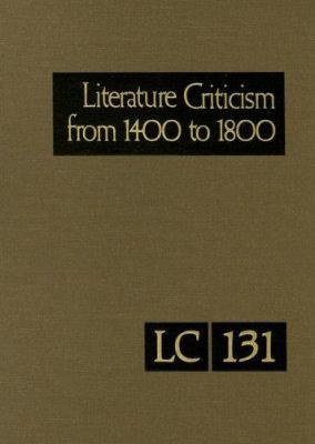 Literature Criticism from 1400 to 1800 0787687480 Book Cover