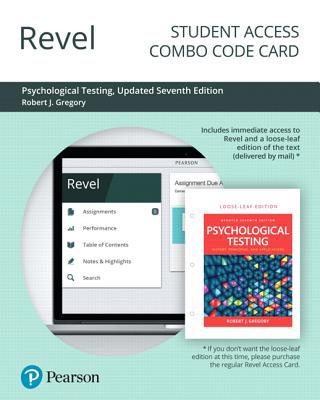 Revel for Psychological Testing: History, Princ... 0135254914 Book Cover