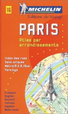 Michelin Paris Pocket Atlas (by Arrondissements... 2060016010 Book Cover