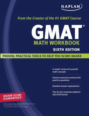 Kaplan GMAT Math Workbook 1419552163 Book Cover