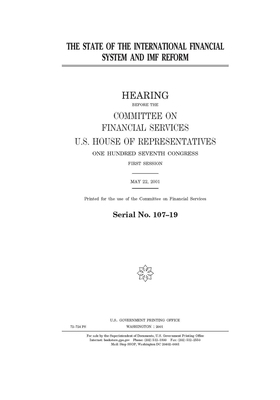 The state of the international financial system... B085K7P13G Book Cover