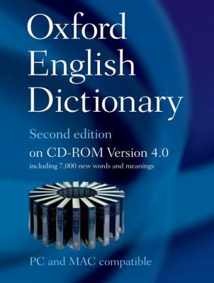 CD-ROM Oxford English Dictionary on CD ROM 4. 0 Book