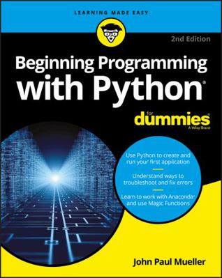 Beginning Programming with Python for Dummies 1119457890 Book Cover