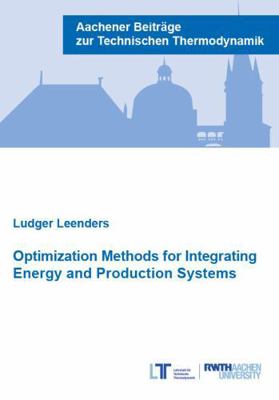 Optimization Methods for Integrating Energy and... 3958864457 Book Cover