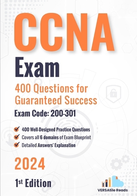 CCNA Exam 400 Questions for Guaranteed Success ... B0DB59WJFR Book Cover