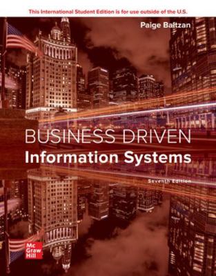 Business Driven Information Systems 1260570851 Book Cover