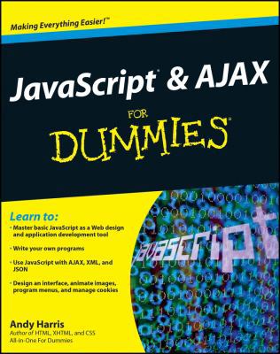 JavaScript & AJAX for Dummies 0470417994 Book Cover