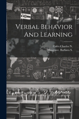 Verbal Behavior And Learning 102151571X Book Cover