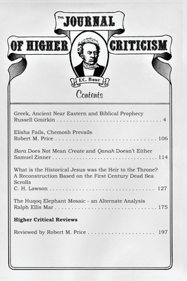 Journal of Higher Criticism Volume 17 Number 2 B0B8RP6768 Book Cover