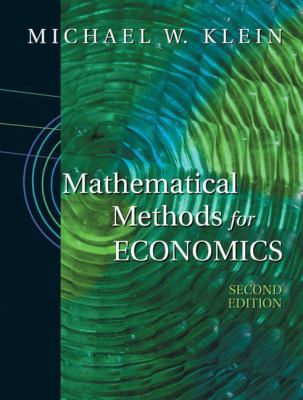 Mathematical Methods for Economics 0201726262 Book Cover