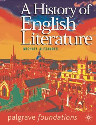 A History of English Literature 0333913973 Book Cover