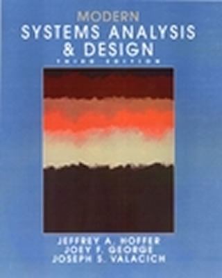 Modern Systems Analysis and Design 0130339903 Book Cover