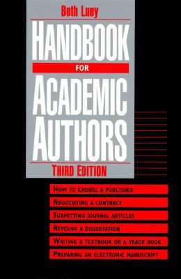 Handbook for Academic Authors 0521498929 Book Cover