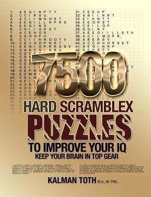 7500 Hard Scramblex Puzzles To Improve Your IQ 1493752456 Book Cover