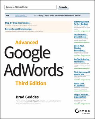 Advanced Google Adwords 111881956X Book Cover