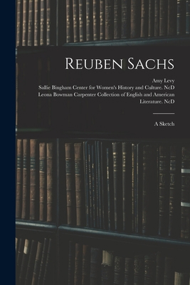 Reuben Sachs: a Sketch 1015352154 Book Cover