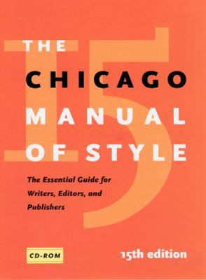 The Chicago Manual of Style, 15th Edition: [Cd-... 0226104044 Book Cover