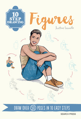10 Step Drawing: Figures: Draw Over 50 Poses in... 1800923074 Book Cover