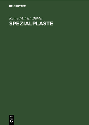 Spezialplaste [German] 3112480414 Book Cover