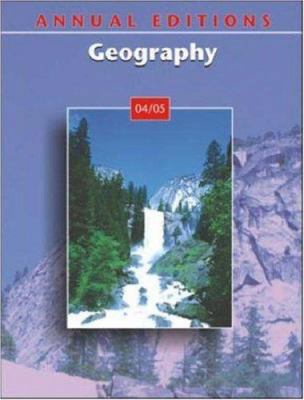 Annual Editions: Geography 04/05 (Annual Editions) 0072874392 Book Cover