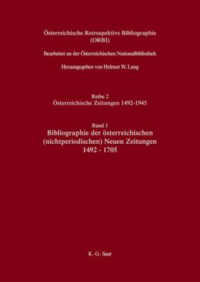 Bibliographie Der Österreichischen Nichtperiodi... [German] 3598233833 Book Cover