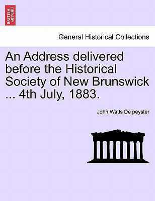 An Address Delivered Before the Historical Soci... 1241468591 Book Cover