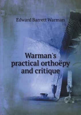 Warman's practical ortho?py and critique 551849422X Book Cover