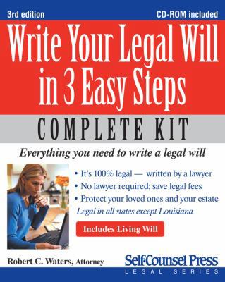 Write Your Legal Will in 3 Easy Steps - US: Everything you need to write a legal will