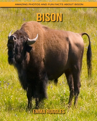 Paperback Bison: Amazing Photos and Fun Facts about Bison [Large Print] Book