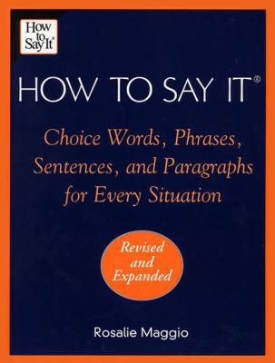 How to Say It 0735202346 Book Cover