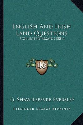 English And Irish Land Questions: Collected Ess... 1164634313 Book Cover