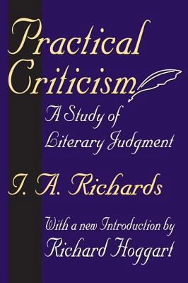 Practical Criticism: A Study of Literary Judgment B00D5L53VC Book Cover