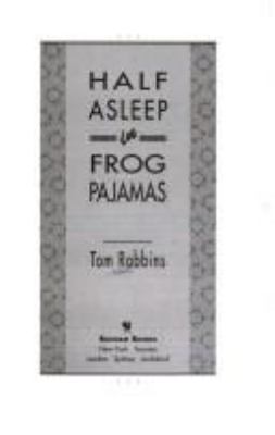 Half Asleep in Frog Pajamas 0553076256 Book Cover