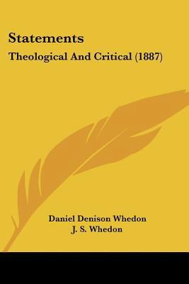 Statements: Theological And Critical (1887) 1437137563 Book Cover