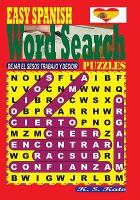 EASY SPANISH Word Search Puzzles [Spanish] 1542370868 Book Cover