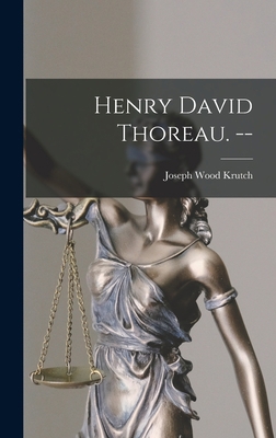 Henry David Thoreau. -- 1013858816 Book Cover