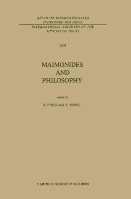 Maimonides and Philosophy 940108498X Book Cover