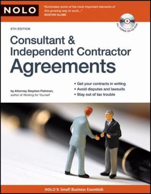 Consultant & Independent Contractor Agreements 1413307140 Book Cover