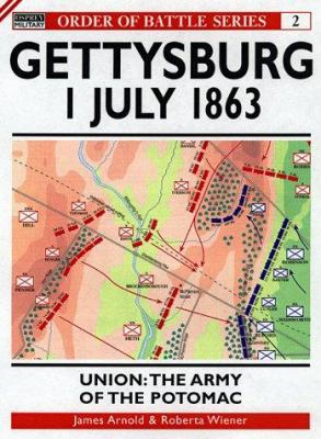 Gettysburg July 1 1863: Union: The Army of the ... 185532833X Book Cover