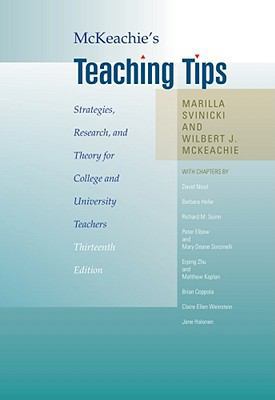 McKeachie's Teaching Tips: Strategies, Research... 0495809292 Book Cover