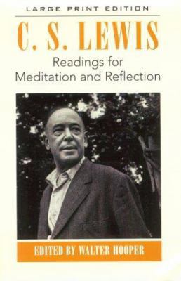 Readings for Meditation and Reflection [Large Print] 0802727352 Book Cover