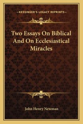 Two Essays On Biblical And On Ecclesiastical Mi... 1162944420 Book Cover