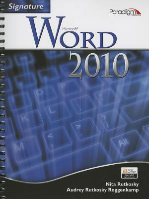 Signature Microsoft Word 2010 W/ CD 0763842958 Book Cover