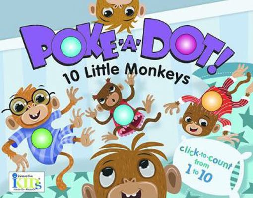 Poke-A-Dot! 10 Little Monkeys B003D7JVB6 Book Cover