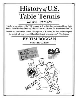 History of U.S. Table Tennis Volume 17 1523611359 Book Cover