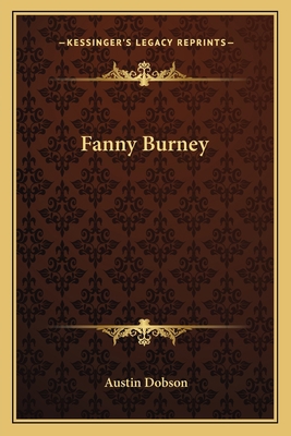 Fanny Burney 1162782846 Book Cover